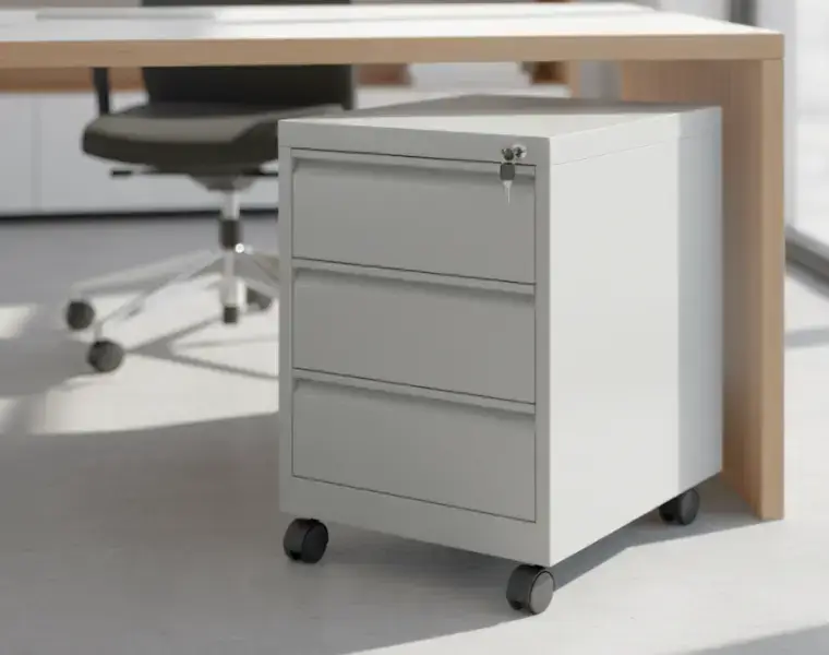 Kovové kancelářské pojízdné kontejnery