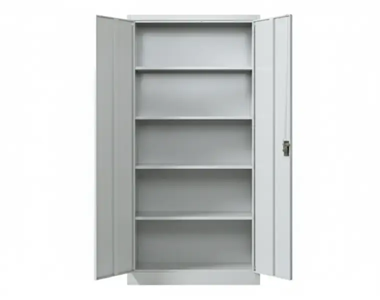 Univerzální kovová policová skříň svařovaná (šedá)